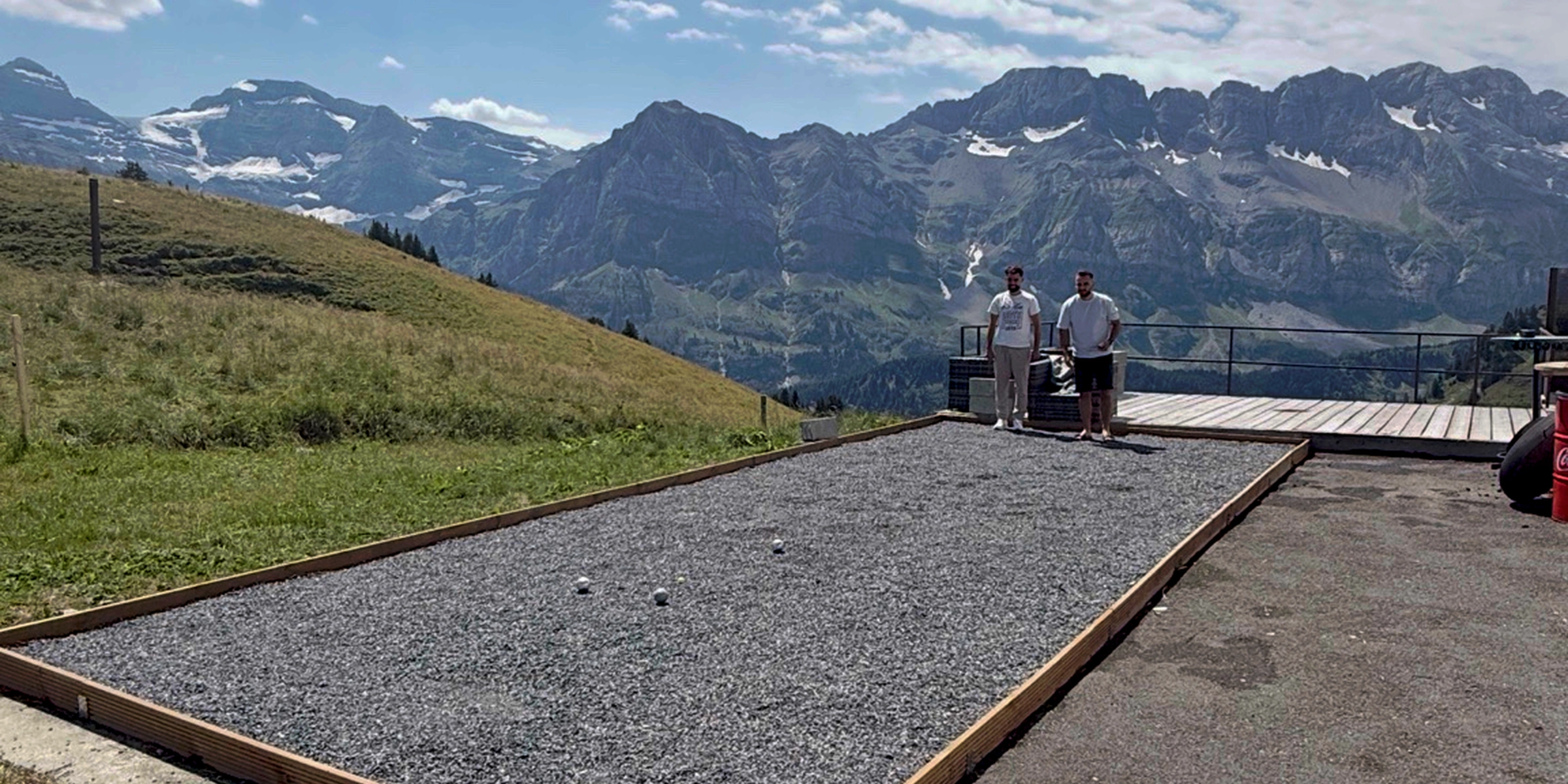 Le terrain de pétanque du Chaudron