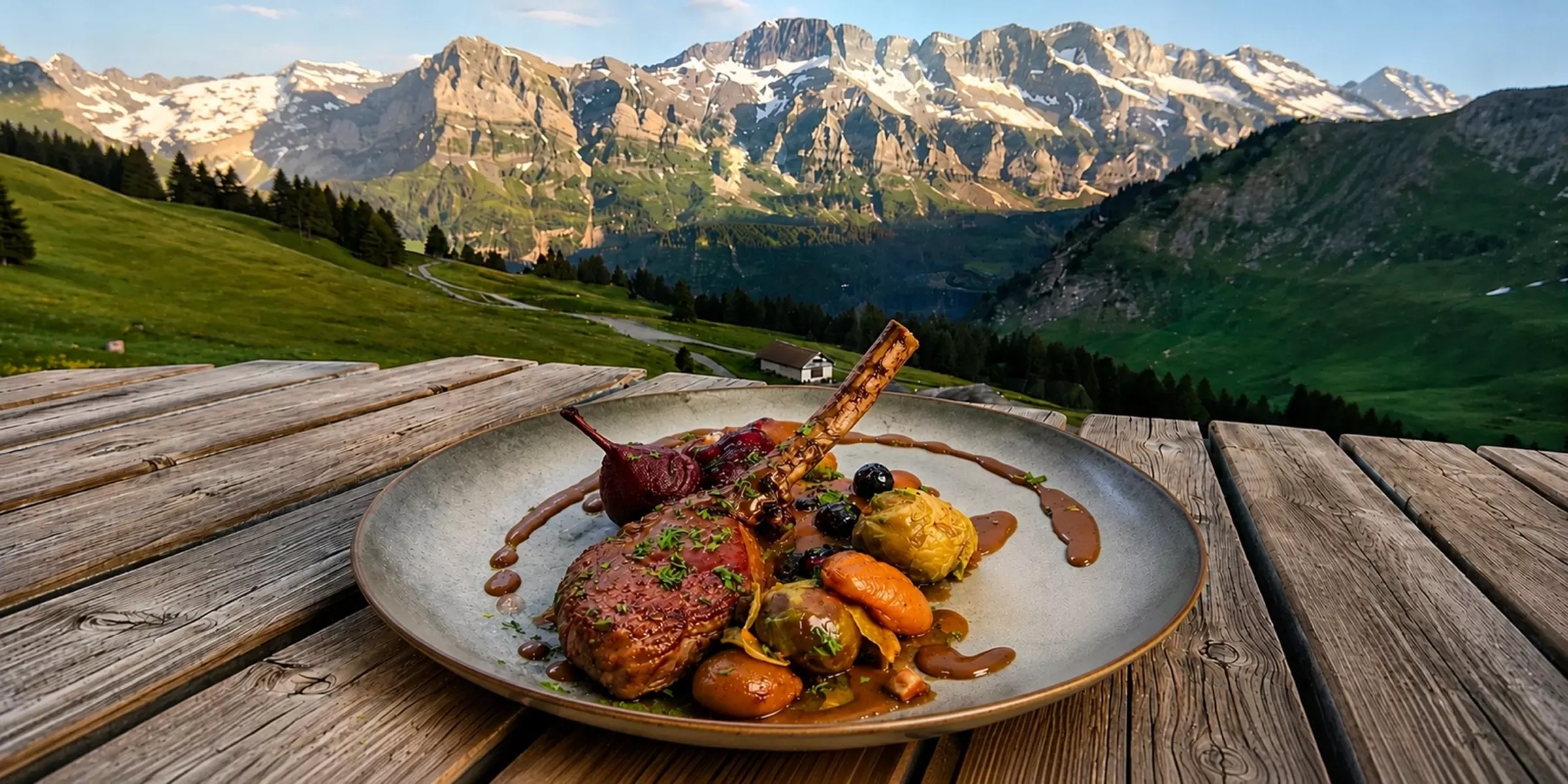 Autumn gourmet weekend at Le Chaudron 1818, facing the Dents Blanches